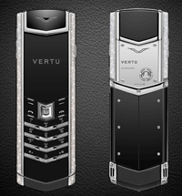 Vertu Signature White Gold Full Pave Diamonds